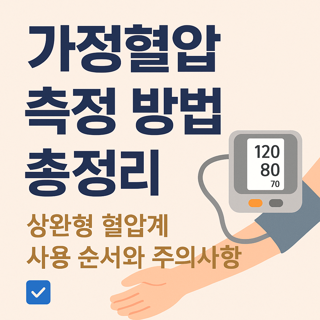 가정혈압 측정 방법 총정리 ❘ 상완형 혈압계 사용 순서와 주의사항
