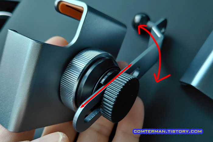 테슬라 스마트폰 거치대 길이 각도 조절