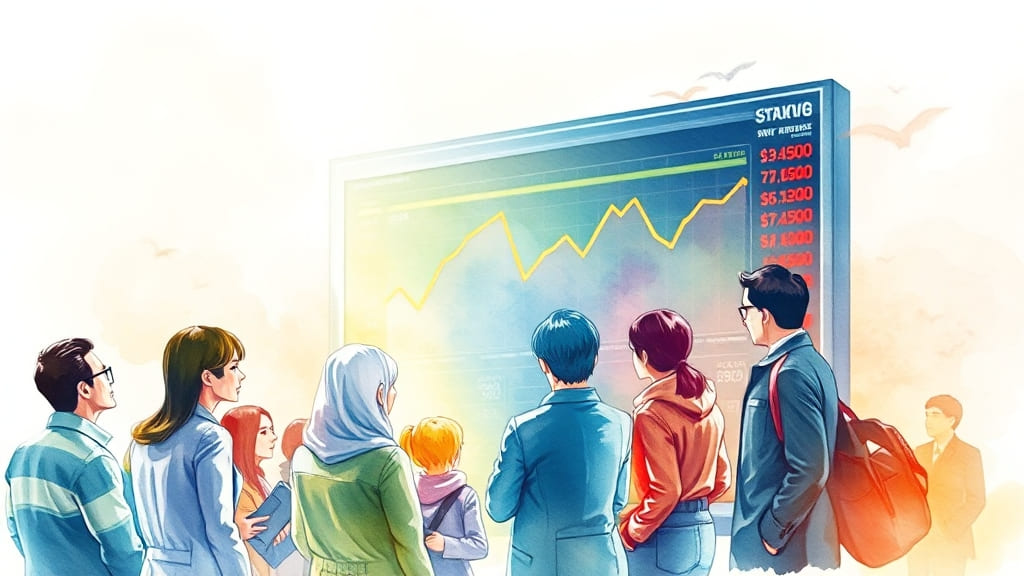 아이티켐_공모주에 _높은관심을_보이는_증시판앞의_사람들