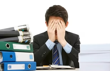 고용센터 상담 장면 일러스트