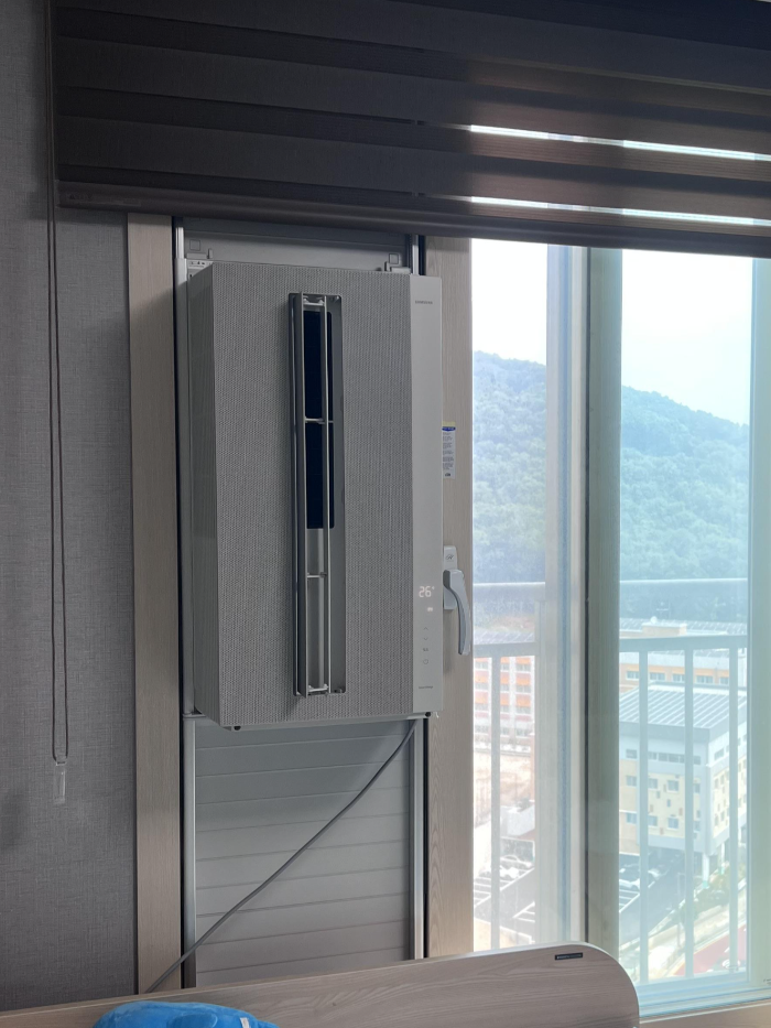 삼성 창문형 에어컨 설치 완료