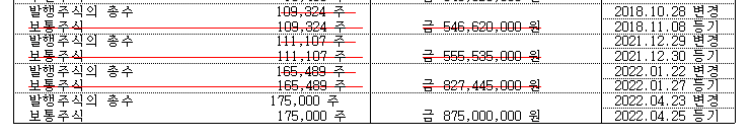 퀀텀에너지연구소 등기부등본 - 발행 주식 현황