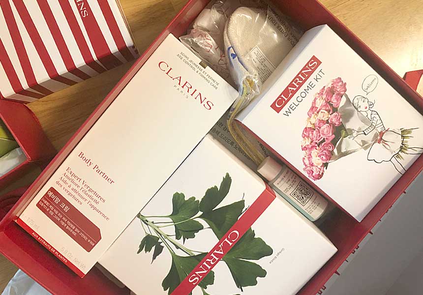 동생에게 선물한 클라랑스 예비맘 선물 패키지