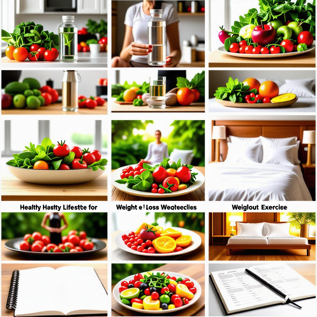 움직이지 않고 살 빼는 7가지 생활습관 표현한 이미지