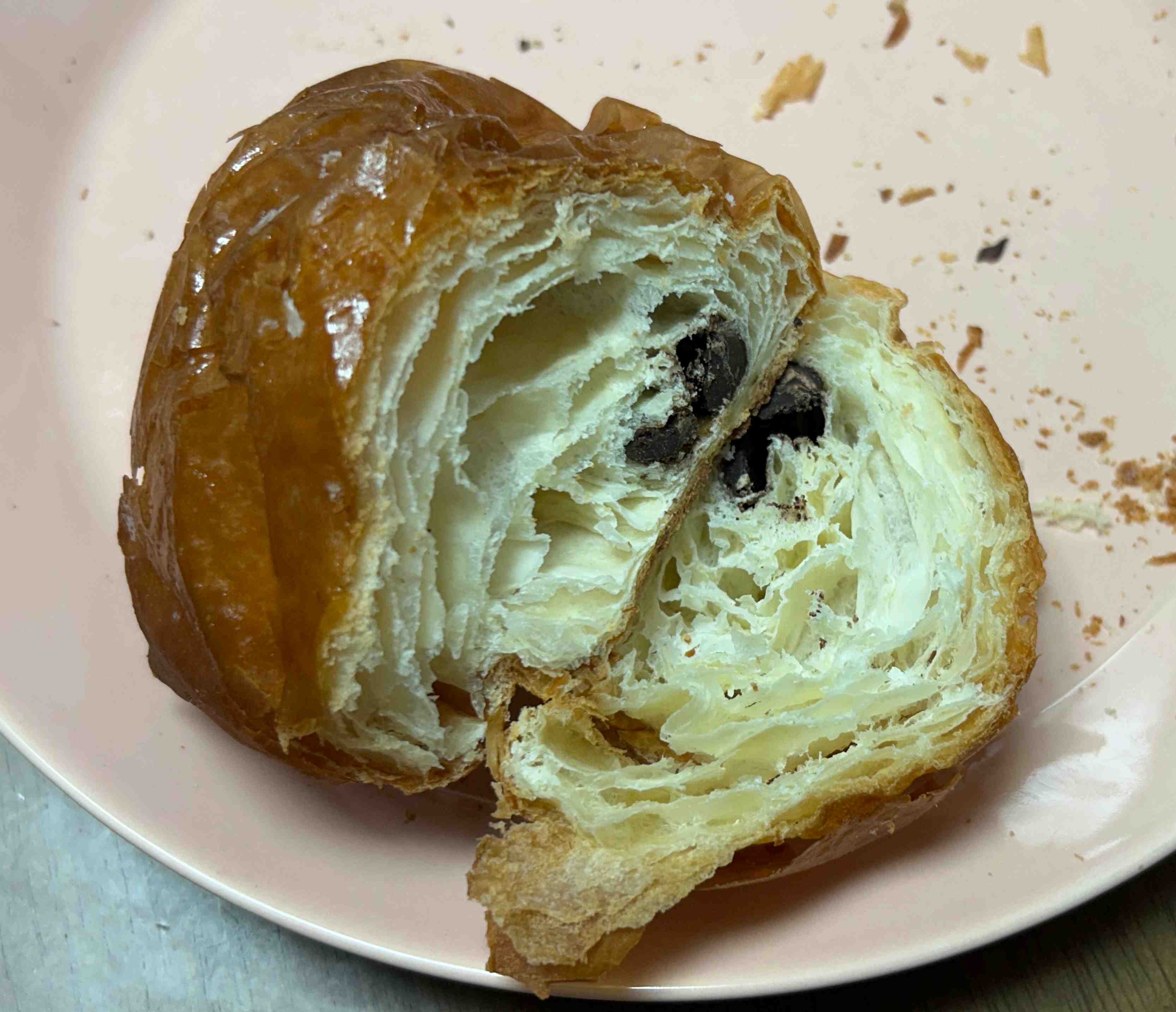 뺑오쇼콜라 단면