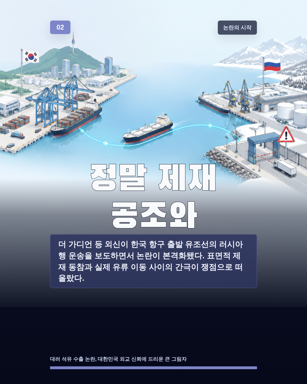 정말 제재 공조와