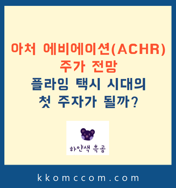 아처 에비에이션 주가 전망 관련 포스팅 썸네일