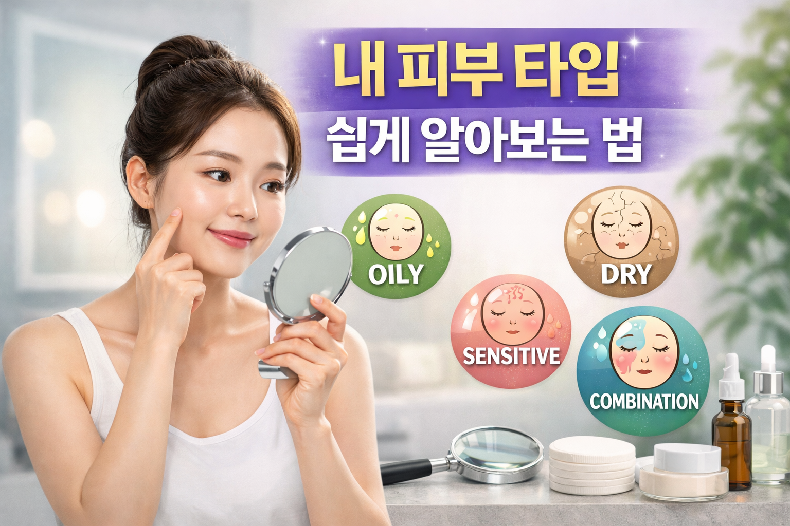 내 피부 타입 쉽게 알아보는 법