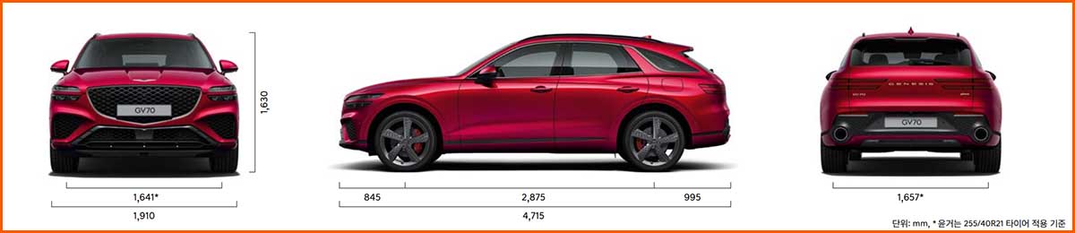 제네시스 GV70 제원