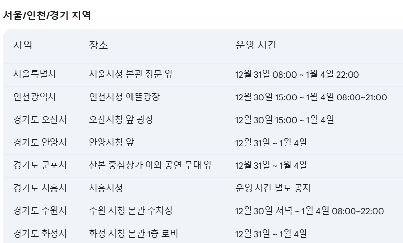 제주항공 참사 합동 분향소 ❘ 무안공항 사고 분향소 ❘ 전국 분향소 위치 안내