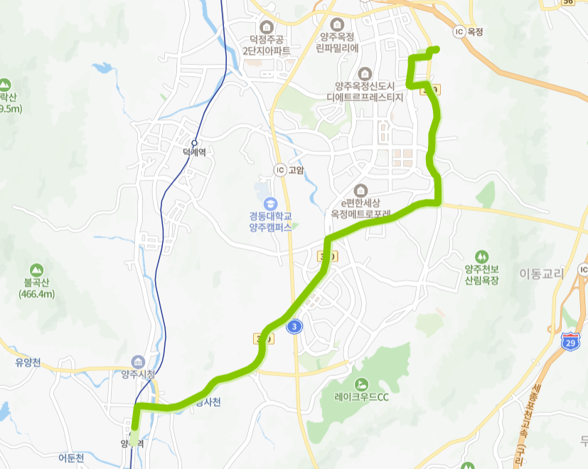 양주-83번-버스-노선-지도