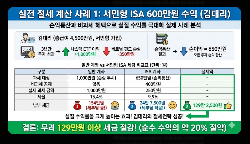 ISA 절세 효과 [2026년 신규] 비과세&middot;손익통산 혜택 및 실전 계산 사례 총정리