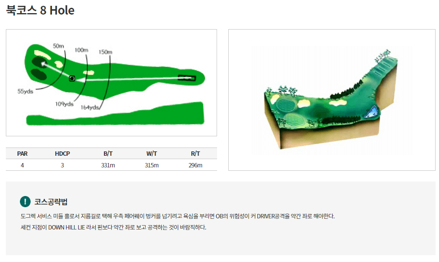 통도파인이스트 컨트리클럽 북코스 8