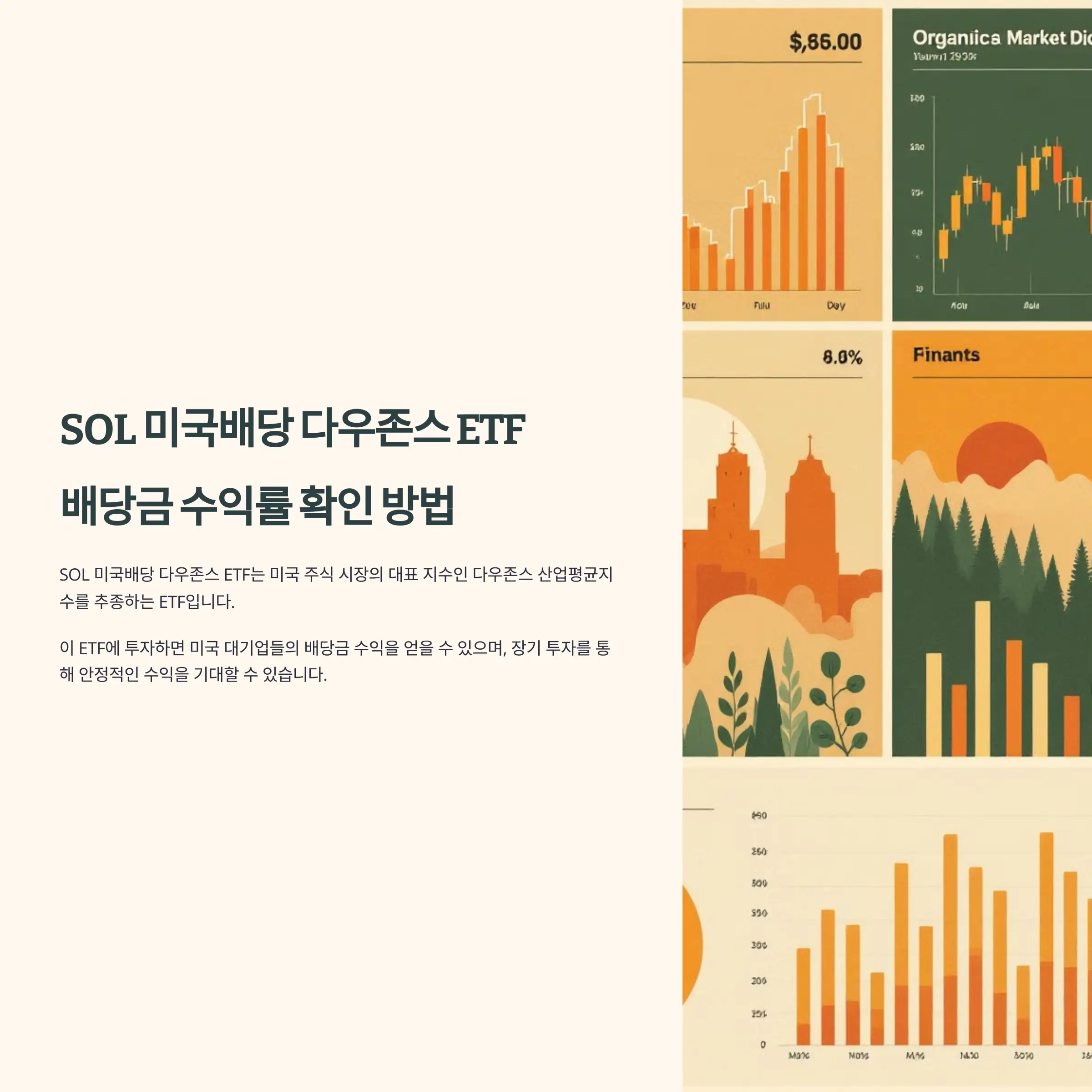 SOL 미국배당 다우존스 ETF 배당금 수익률 확인 방법