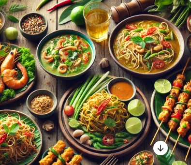 태국 음식문화, 대표음식, 특징과 식사예절