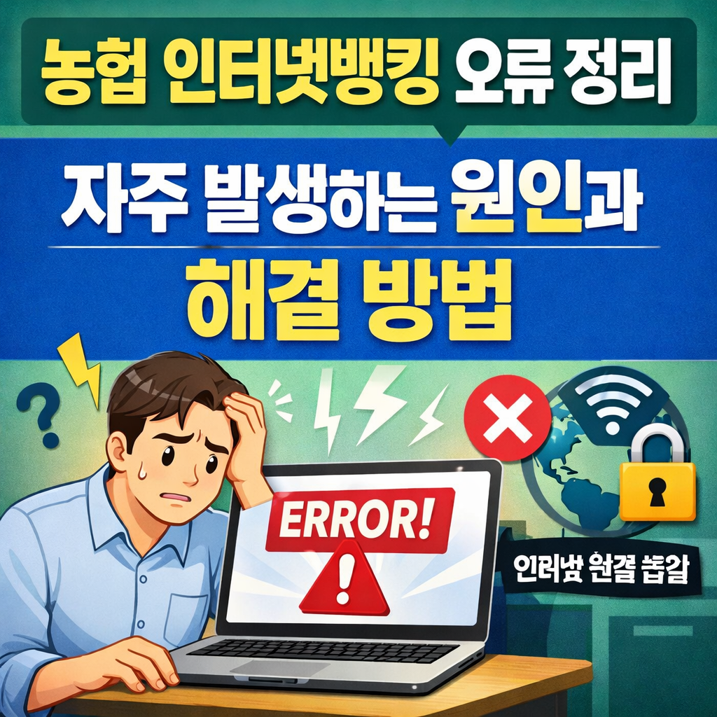 농협 인터넷뱅킹 오류