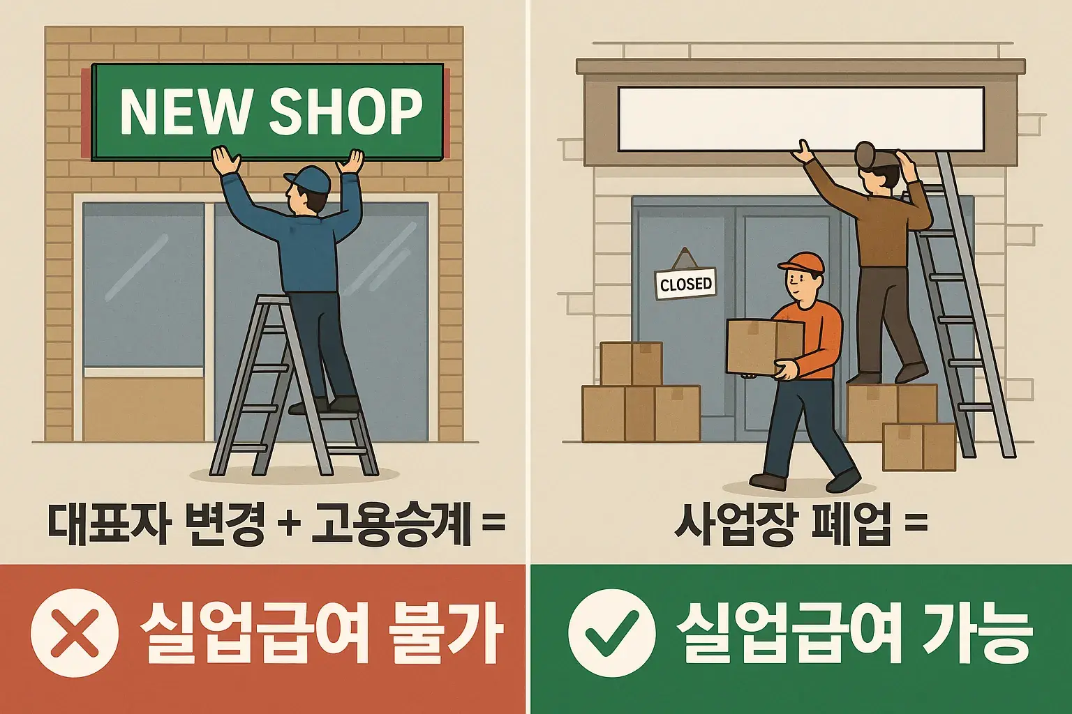 1. 근로자 입장에서의 대표자 변경과 실업급여