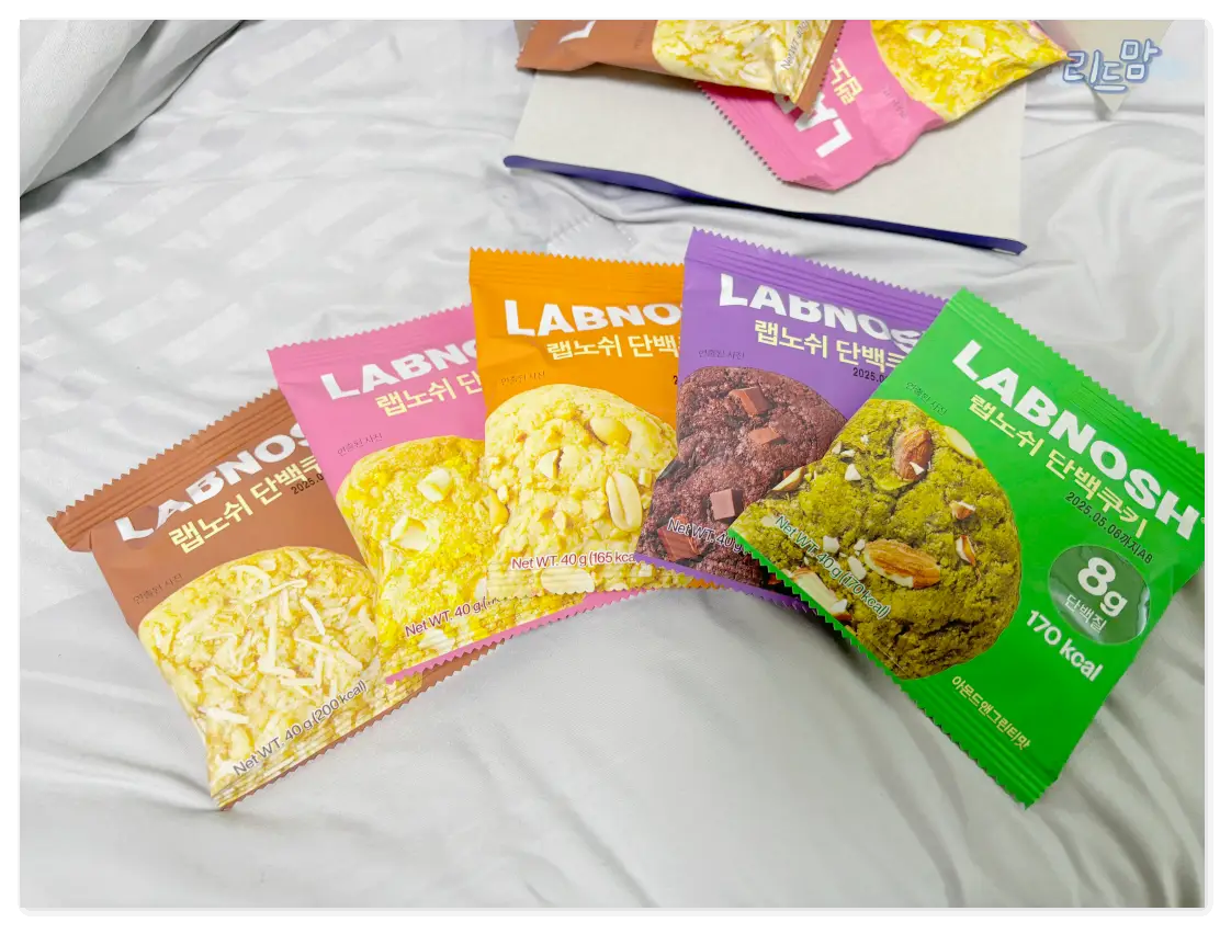 랩노쉬-단백질쿠키-몽땅리뷰-6가지맛
