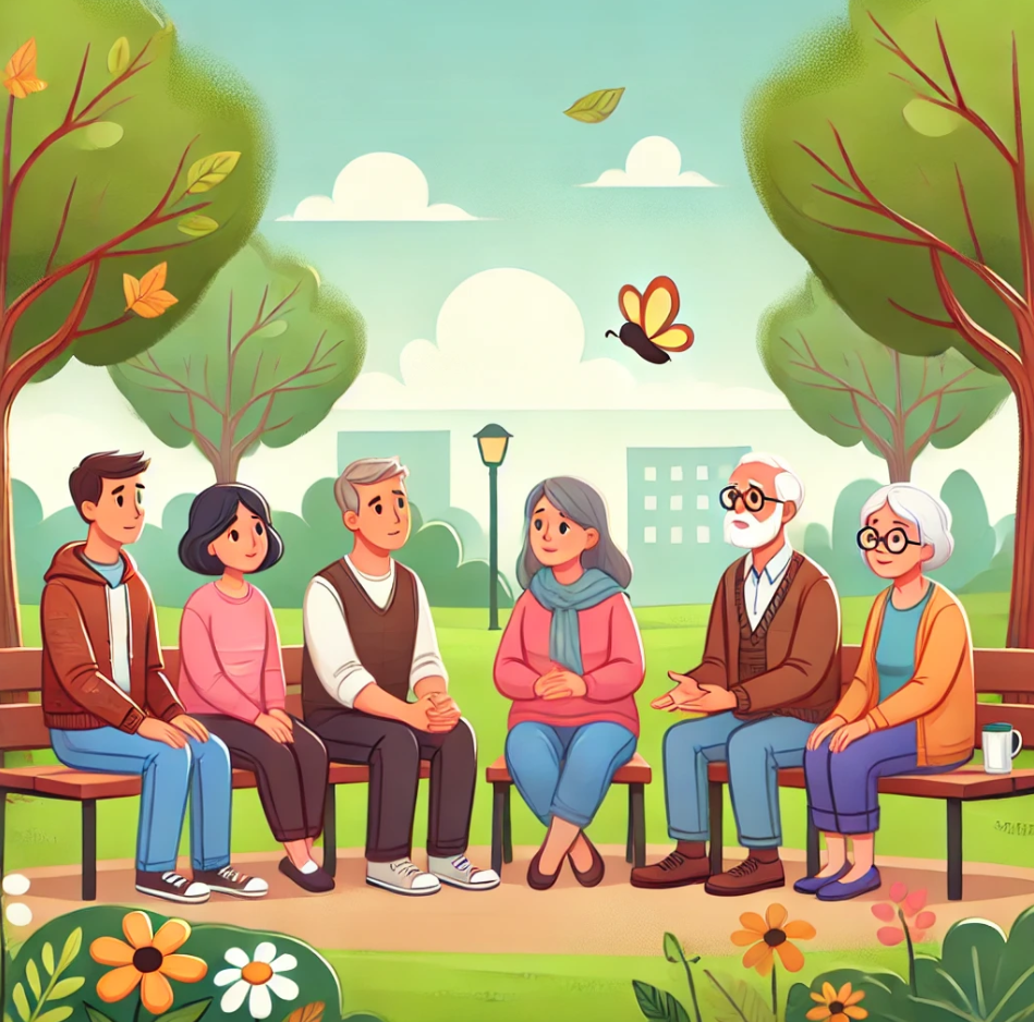 치매- 가족 자조모임 참여경험과 관련된 사진