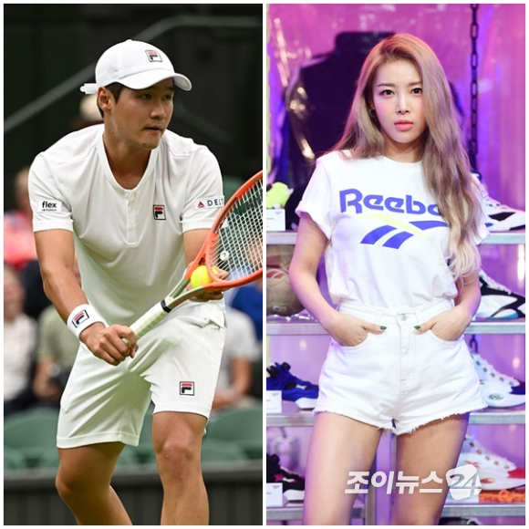 권순우, 원더걸스 유빈이 열애 사실을 인정했다. [사진=휠라코리아, 조이뉴스24 DB]