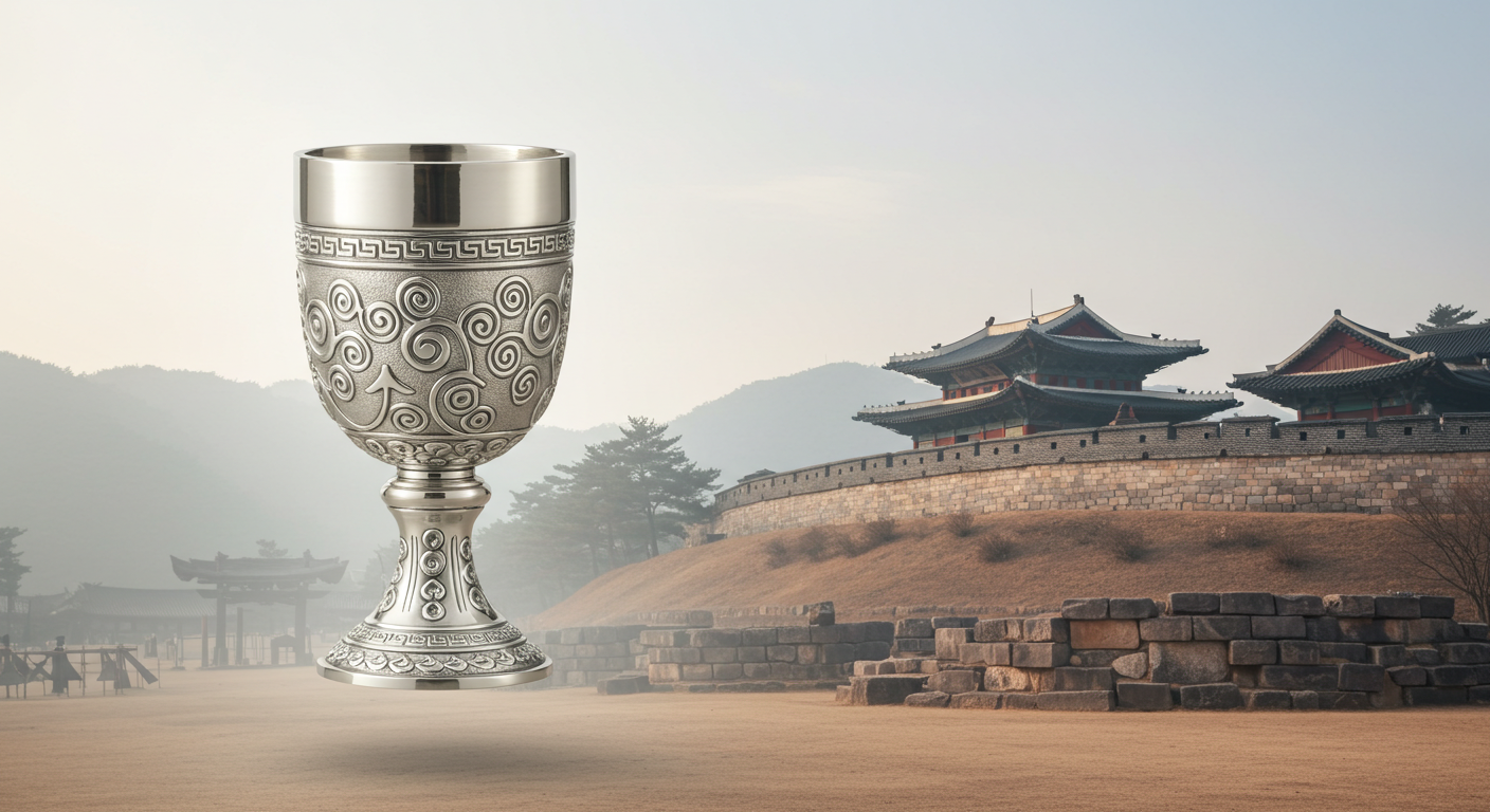 동탁 은잔과 백제 문화 상징 이미지