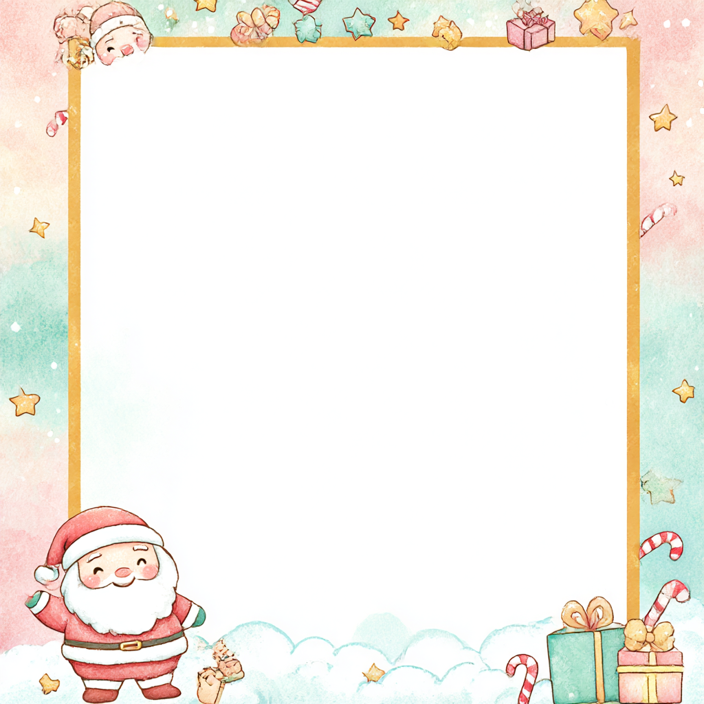 산타 할아버지 편지지 프린트