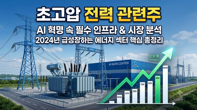 초고압 전력 관련주 주요 종목과 AI 데이터센터 전력 인프라 투자 수혜 분석