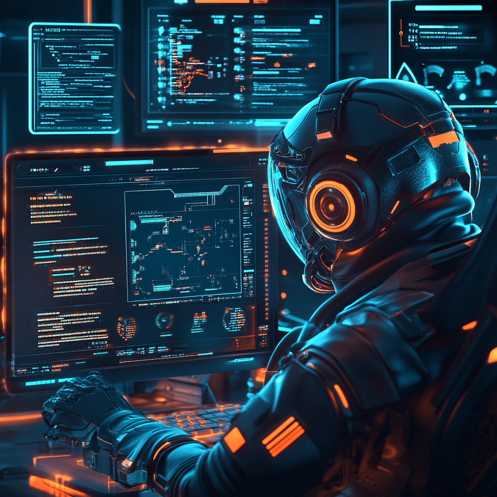 Visual of step-by-step GPT workflow generating blog post and visuals