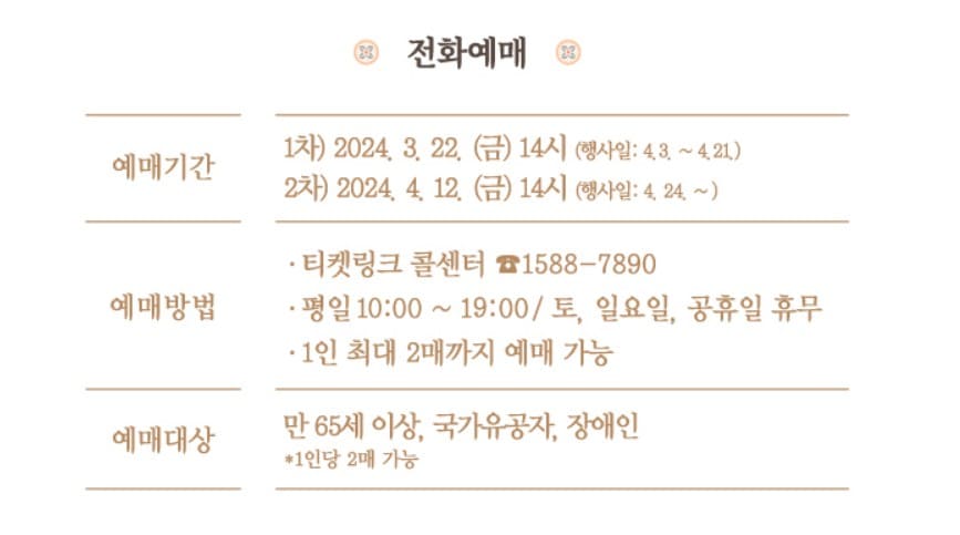 경복궁 별빛야행 전화예매