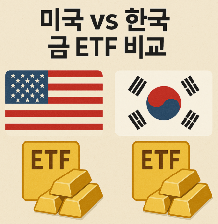 미국 vs 한국 금 ETF 비교