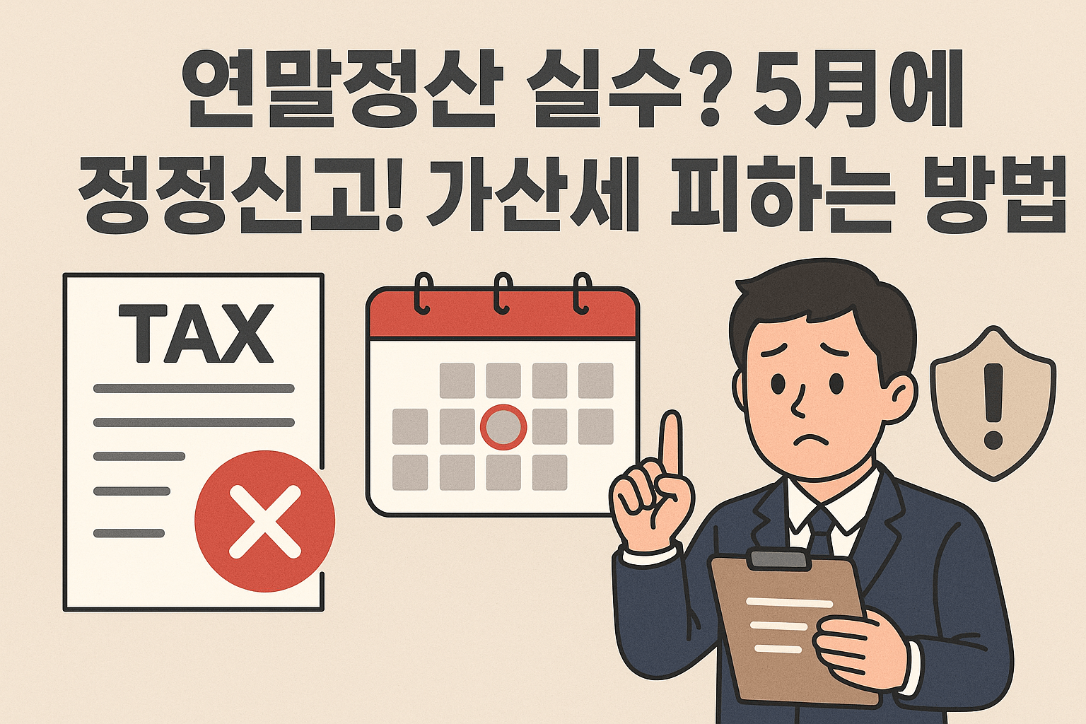 연말정산 실수? 5월에 정정신고! 가산세 피하는 방법!