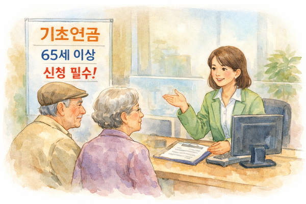 기초연금 신청 방법 관련 이미지