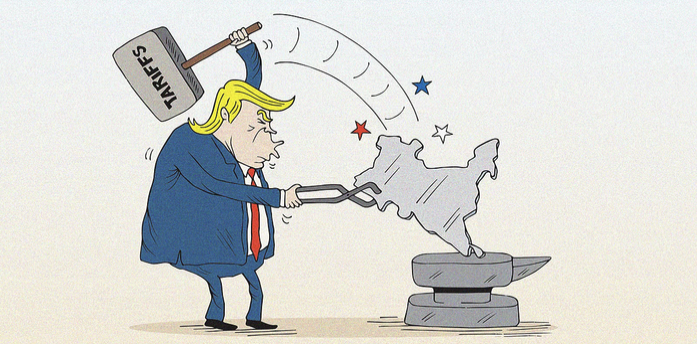 돈내면 관세 낮춘 트럼프에 NYT "글로벌 강탈·교역인질과 협상"