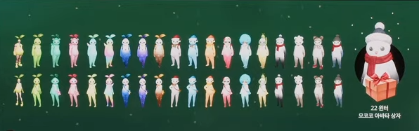 2022 윈터 모코코 아바타