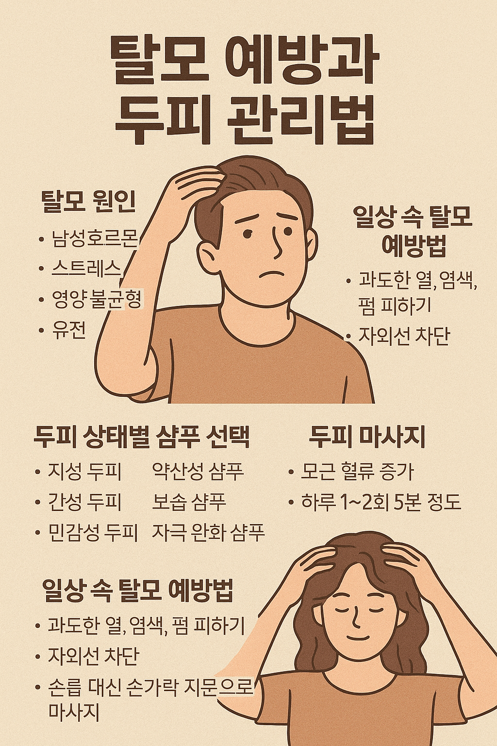 탈모를 막는 두피 관리법과 일상 속 탈모 예방법