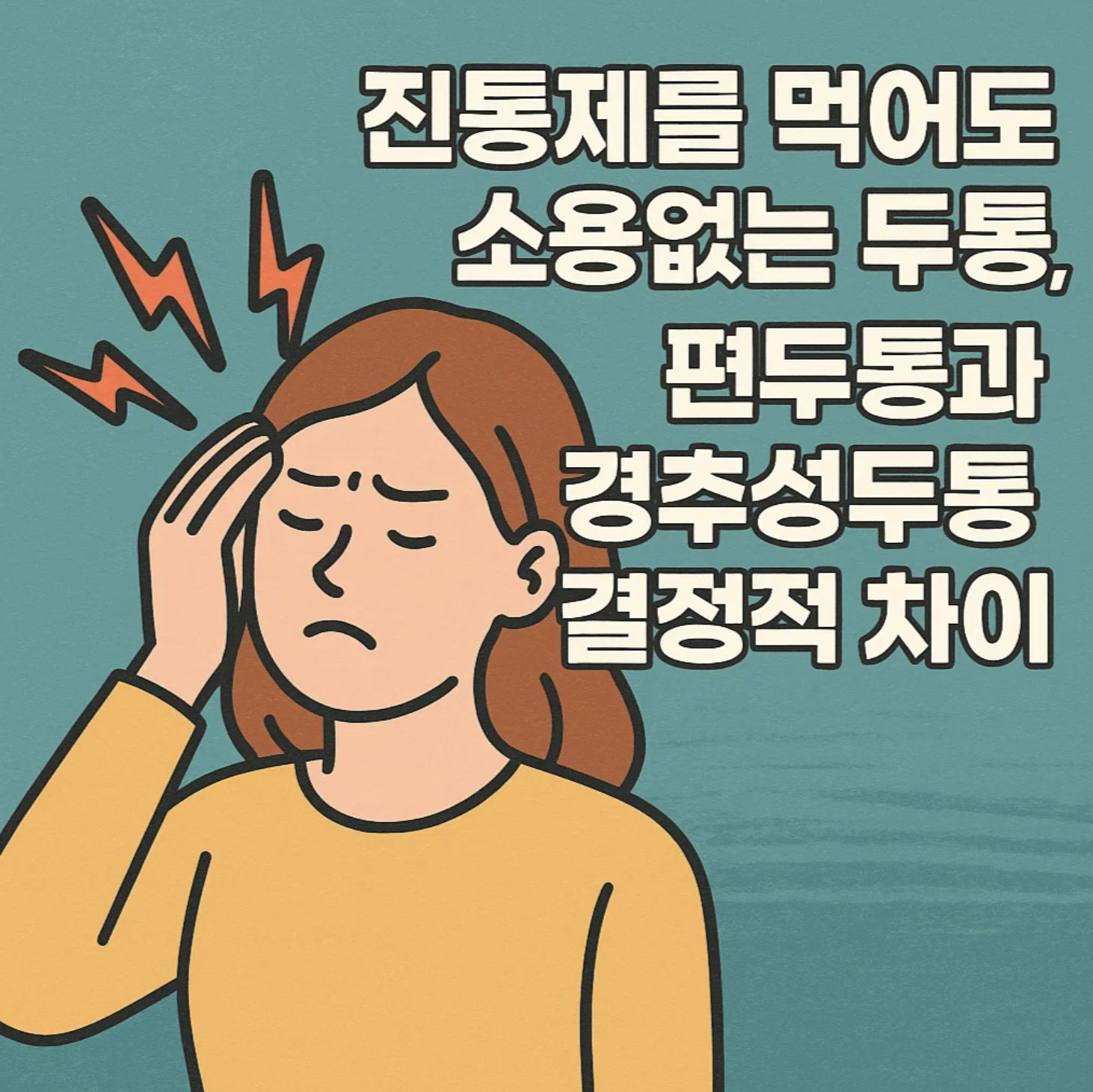 진통제를 먹어도 소용없는 두통, 편두통과 경추성두통의 결정적 차이