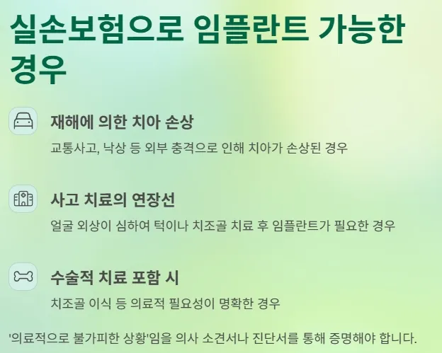 실손보험으로 임플란트 받는 방법 - 실손보험으로 임플란트 가능