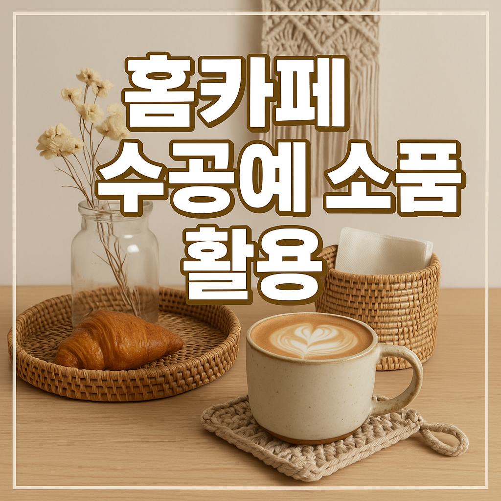 홈카페 수공예 소품 활용