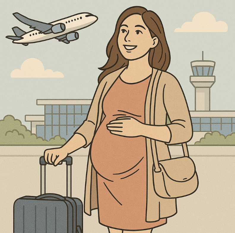 임신 중 여행 관련 사진