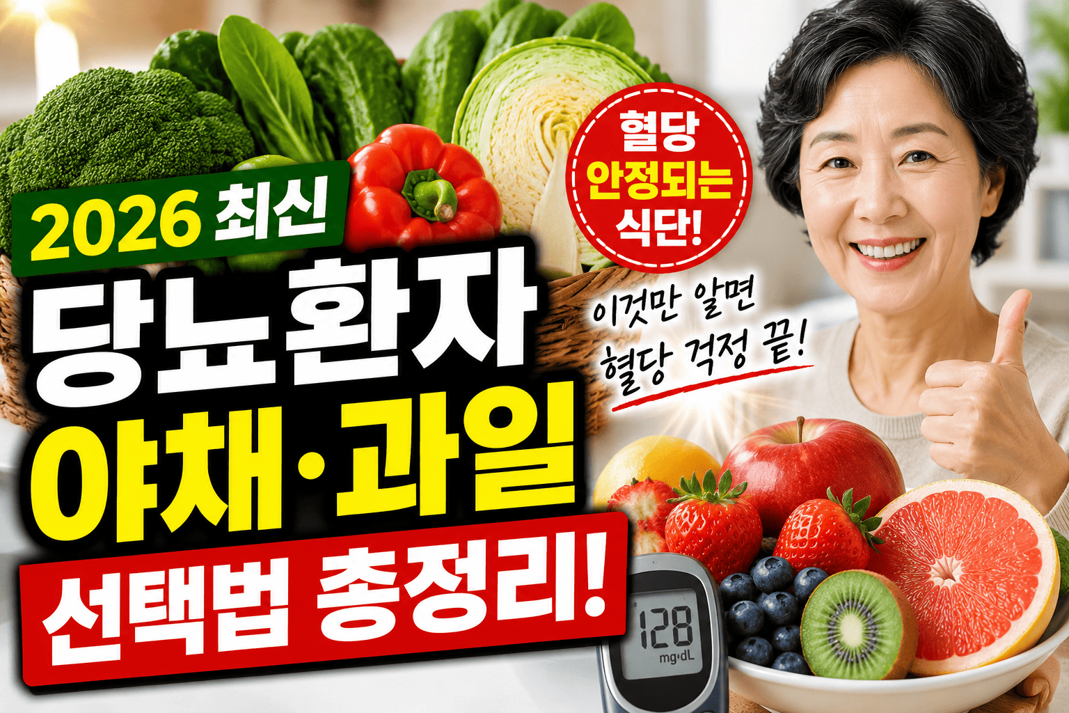2026 당뇨환자 야채과일 선택법
