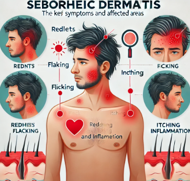 지루성 피부염 치료, 증상