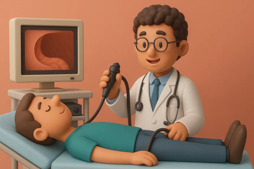 위내시경 하는 모습