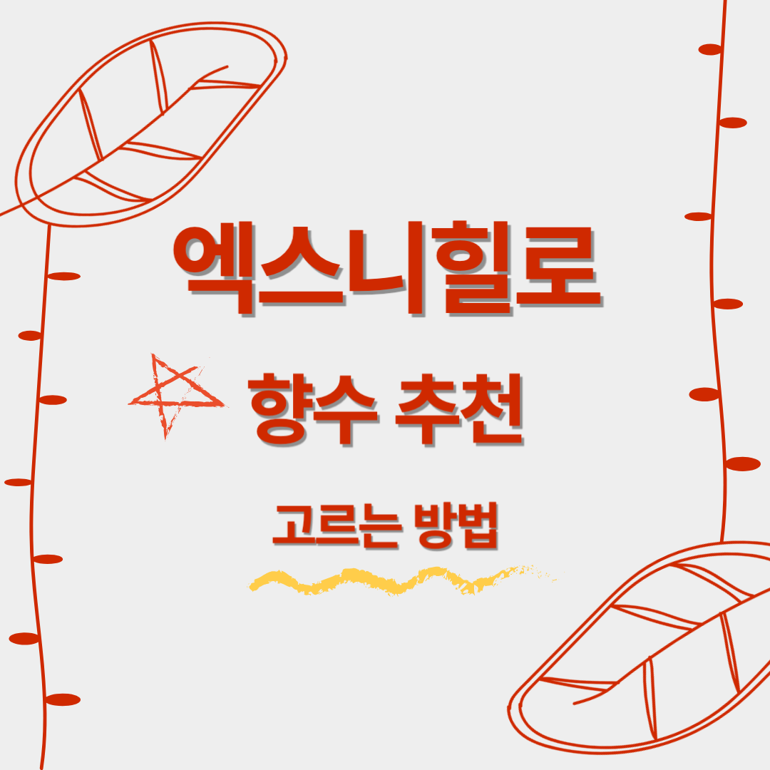 엑스니힐로 향수 추천: 고르는 방법