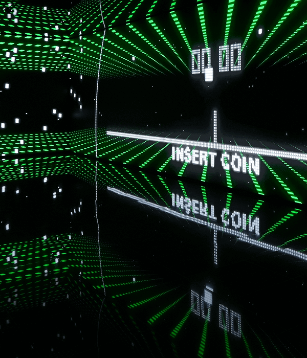 넷마블 게임박물관 속 스크린에 비춰지는 게임 화면 이미지