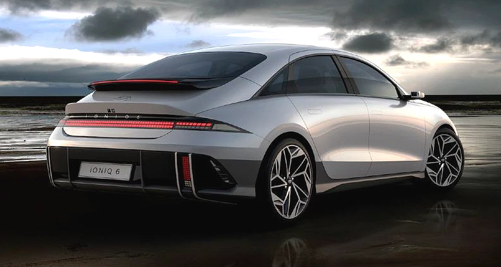 아이오닉6 후면부