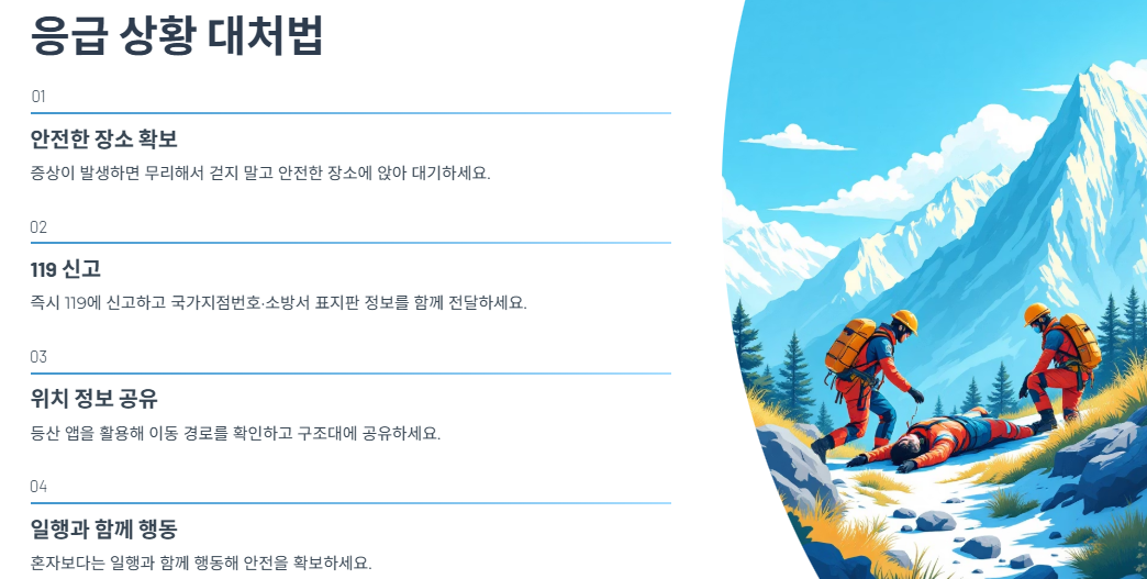 응급 상황 대처법과 119 신고 요령