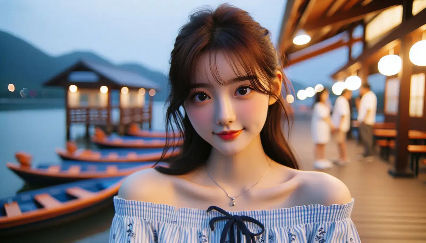 타이베이-근교-여행지를-알아보며-관광하는-여성의-모습