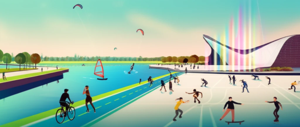 바쁜 일상 탈출, 뚝섬 한강공원에서 ..