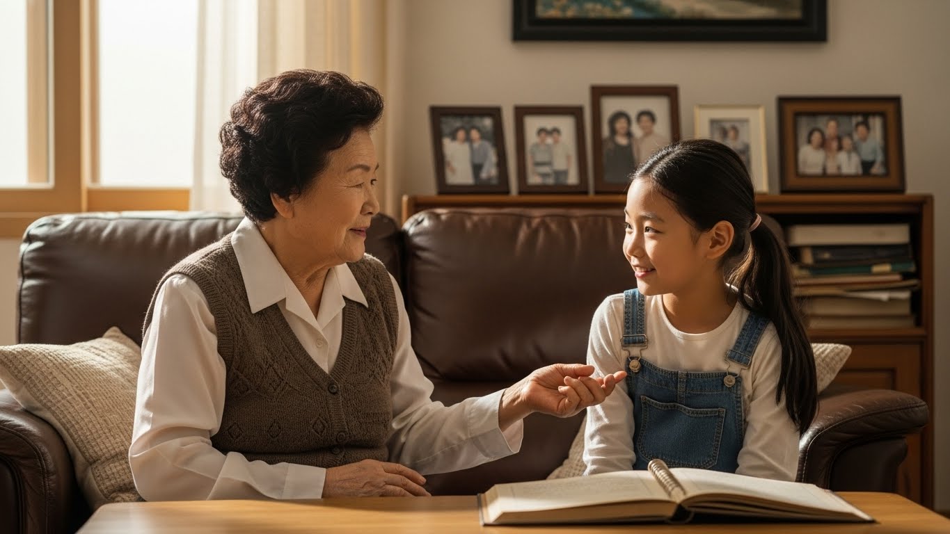 할머니와 손녀의 대화