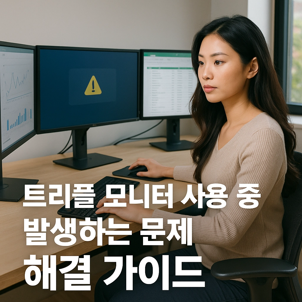 트리플 모니터 사용 중 발생하는 문제 해결 가이드